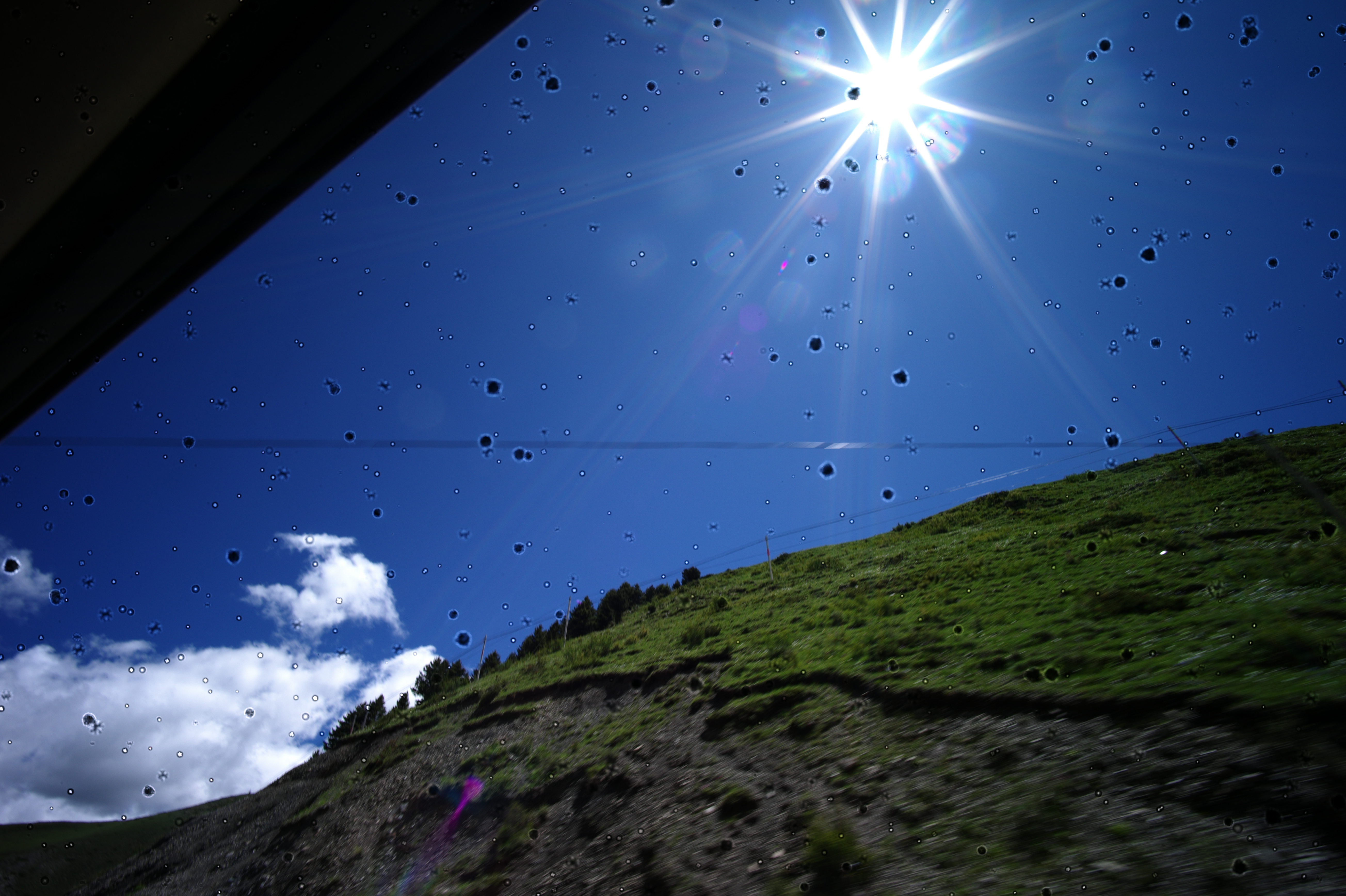 CCD sensor corrosion spots on sky