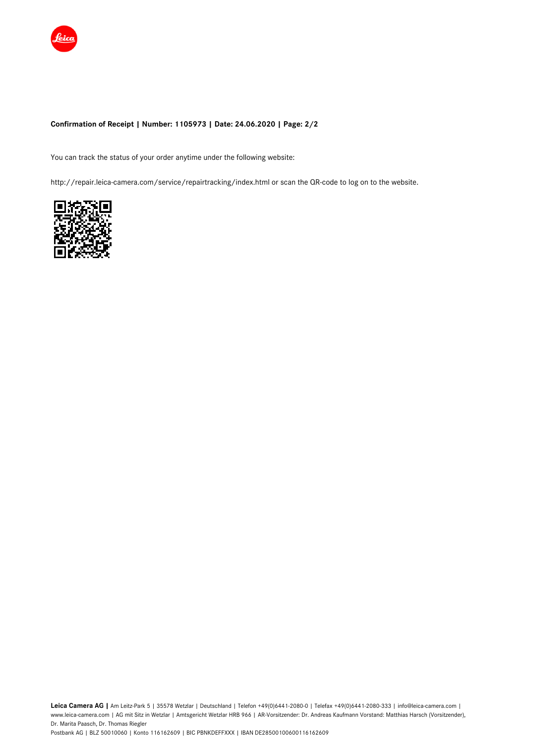 0cc85480d6b595a6 172e5a9cc522a76b__LEICA confirmation of receipt 1105973 2